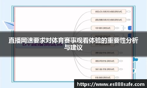 直播网速要求对体育赛事观看体验的重要性分析与建议